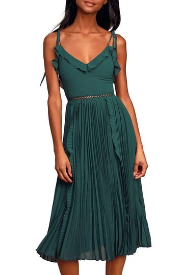 lulus-womens-never-a-dull-moment-tie-strap-pleated-midi-dress-with-v-neckline-emerald-green-1