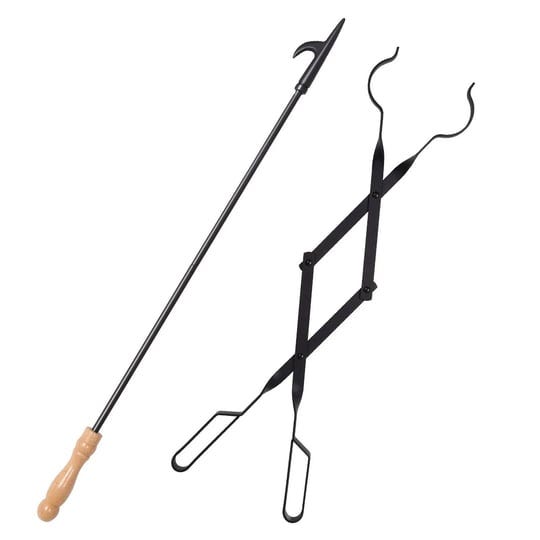 himaly-heavy-duty-32-long-fireplace-fire-pit-campfire-poker-stick-and-26-fireplace-tongs-tool-sets-l-1