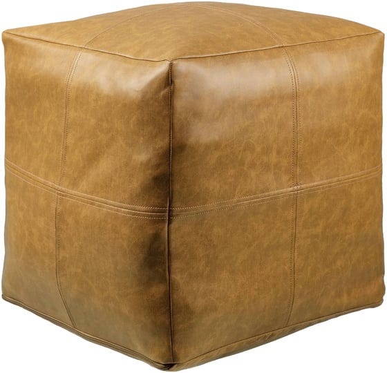 allen-roth-modern-tan-faux-leather-pouf-ottoman-668248-1-each-1