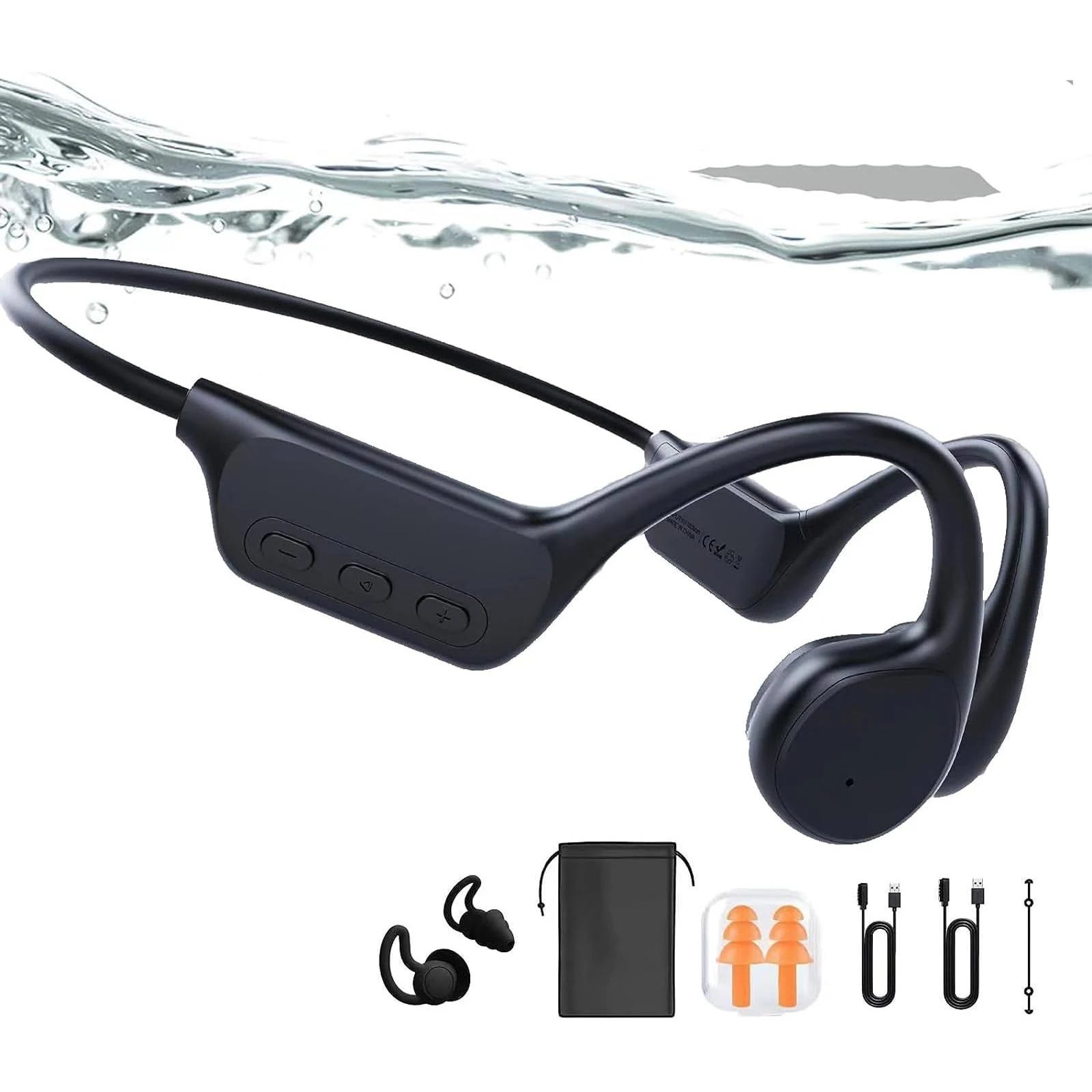 Gogailen Bone Conduction Swim Headphones - Waterproof, Wireless Bluetooth 5.3 | Image