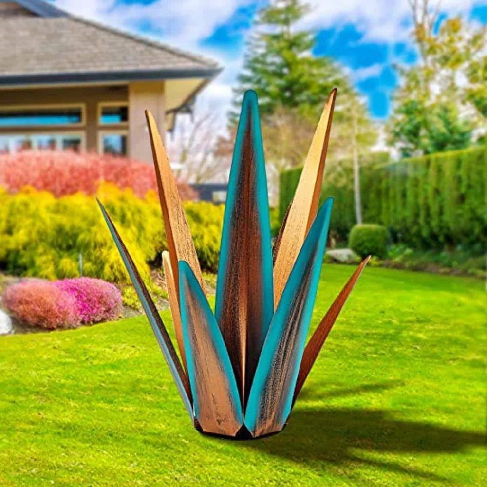 Rustic Agave Patio Sculpture for Outdoor Decoration | Image