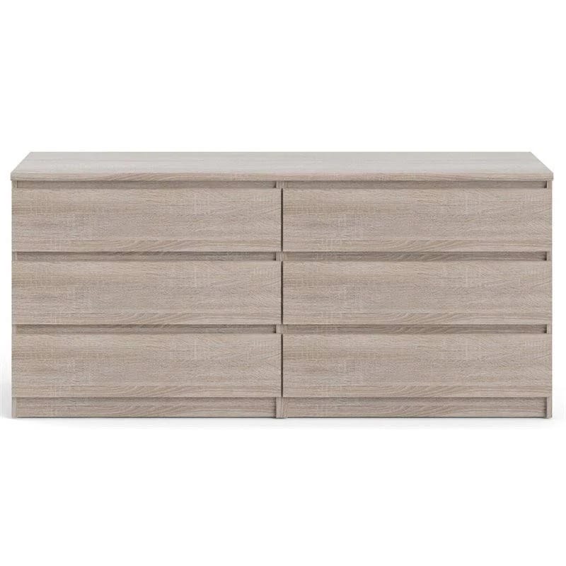 Stylish, Contemporary 6-Drawer Horizontal Dresser | Image