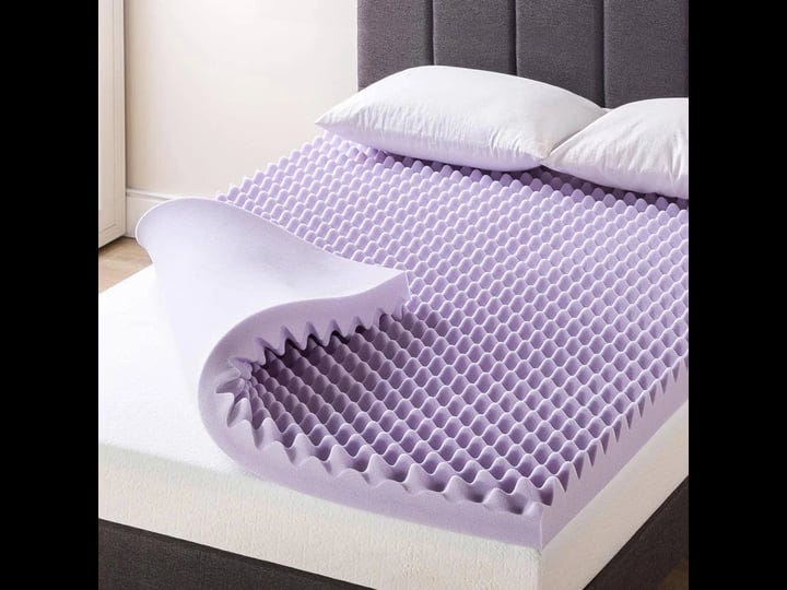 mellow-4-in-twin-egg-crate-memory-foam-mattress-topper-with-lavender-infusion-purple-1