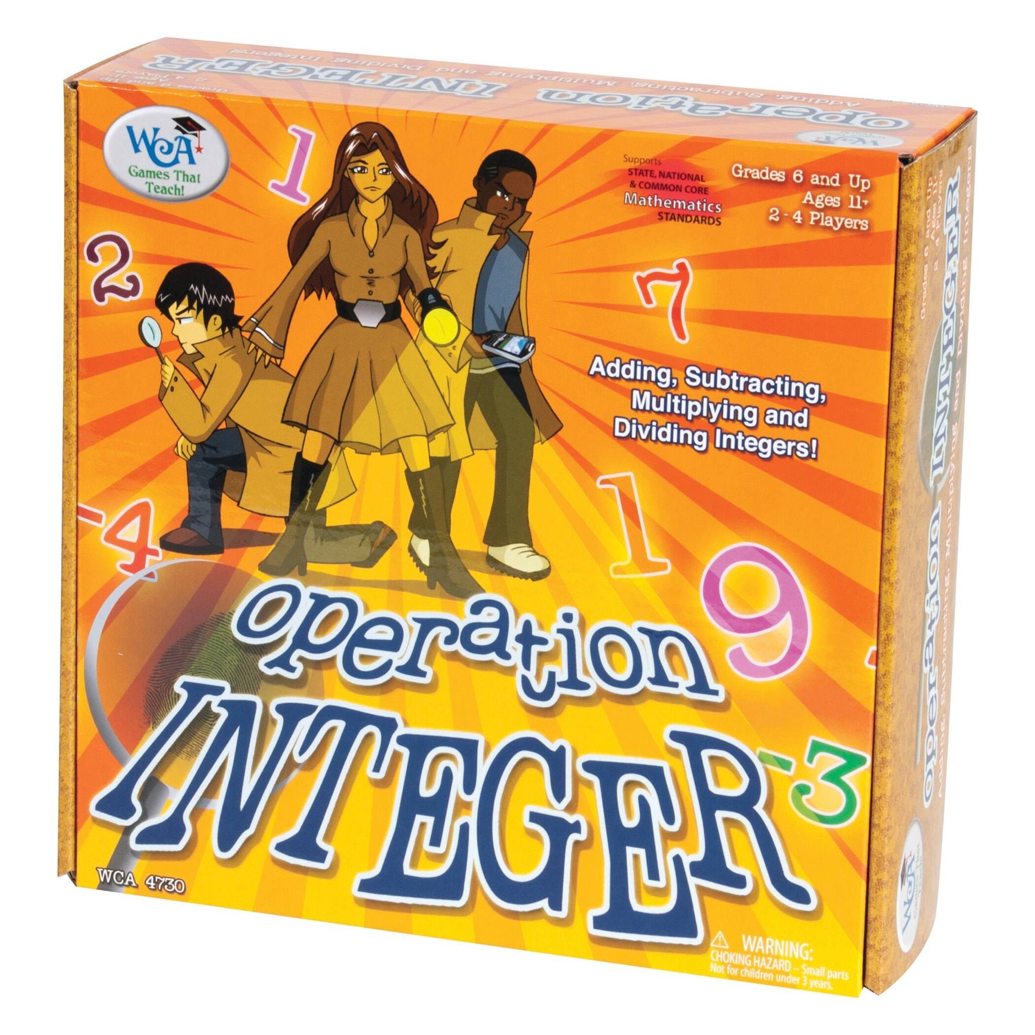 Operation Integer: Introducing Integers Board Game for Grades 6 and Up | Image