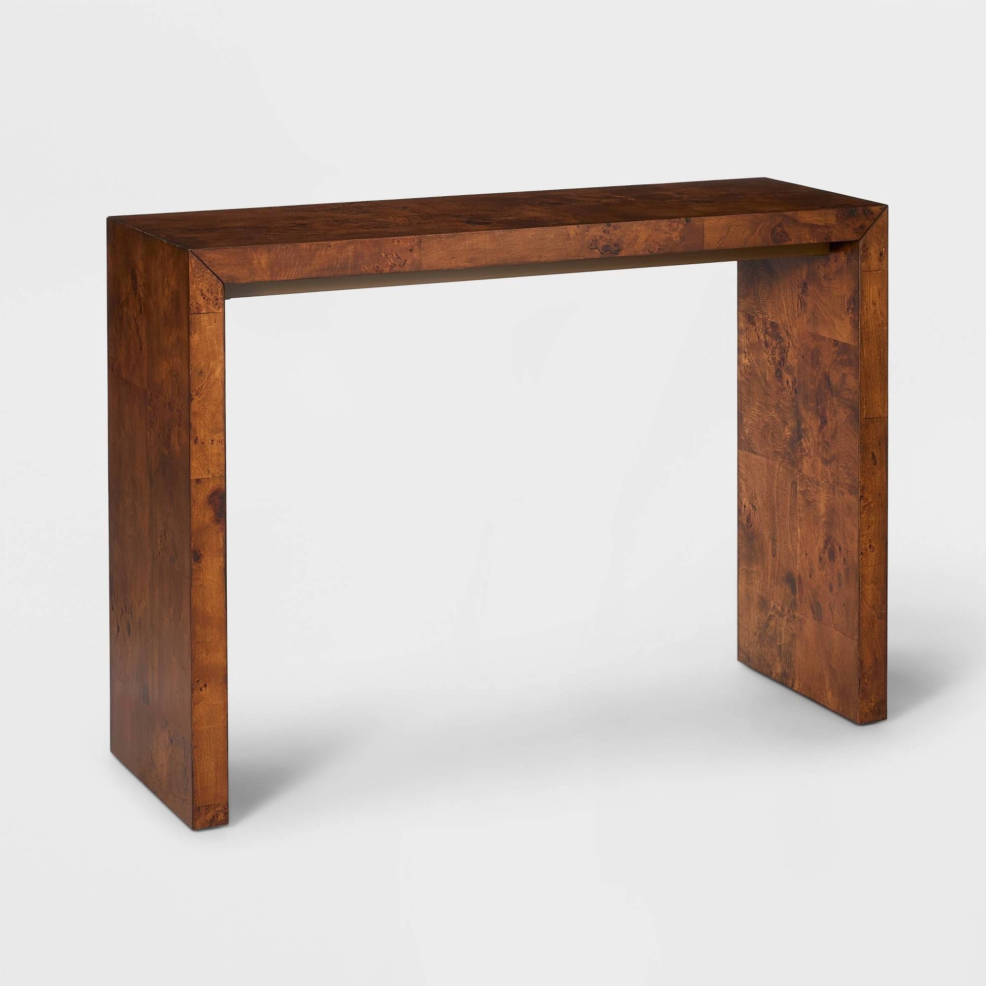 Dark Brown Burled Wood Console Table by Studio McGee | Image