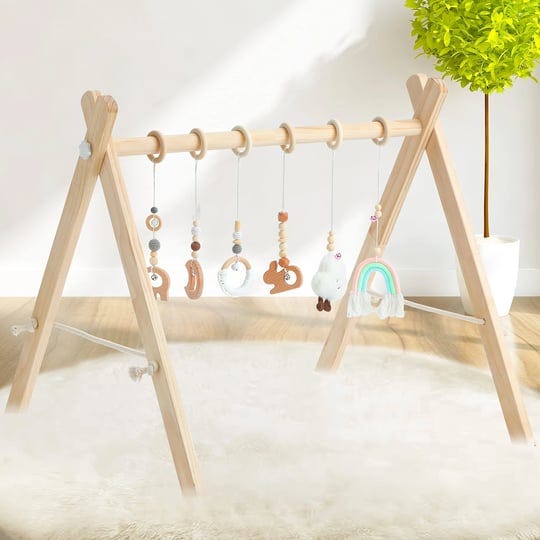 golener-baby-play-gym-wooden-baby-gym-with-6-infant-activity-toysfoldable-frame-hanging-bartoddler-a-1