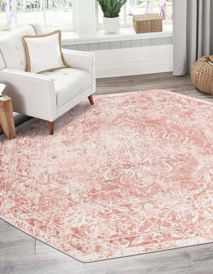 unique-loom-oxford-7-ft-octagon-pink-floral-area-rug-1