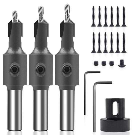 kowood-countersink-drill-bit-set-of-3-pieces-5-16-round-shank-with-adjustable-depth-stop-including-2-1