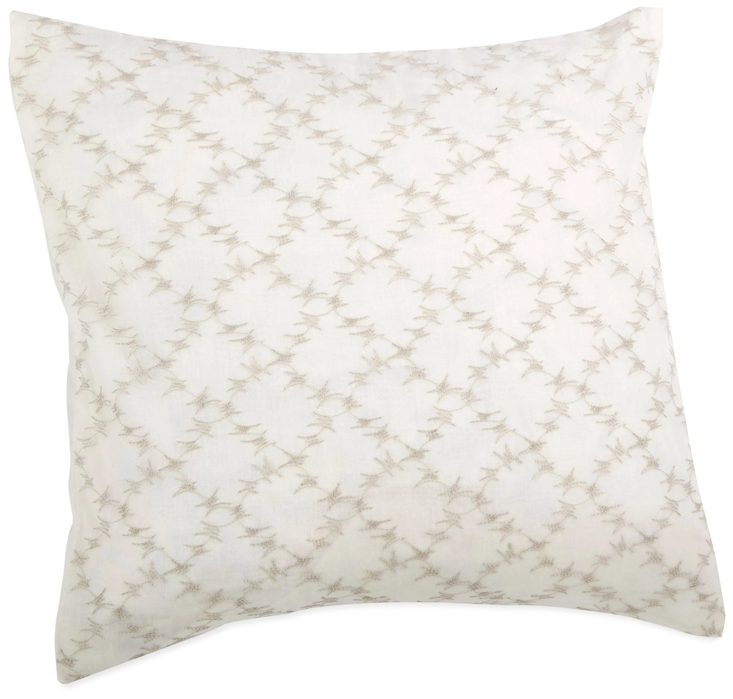 Calvin Klein Luxury Embroidered Square Silk Pillow | Image