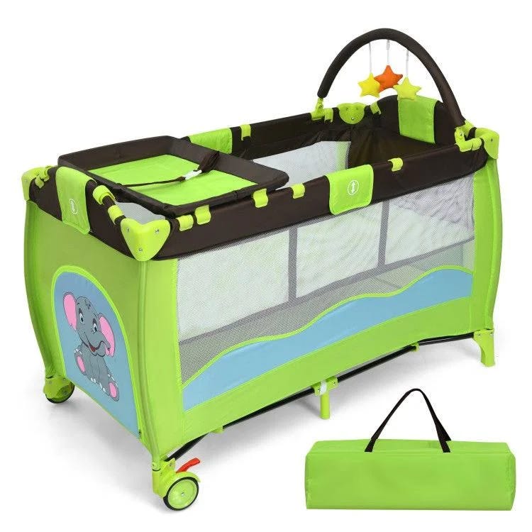 Costway Portable Travel Bassinet for Babies: Converts to a Play Yard | Image