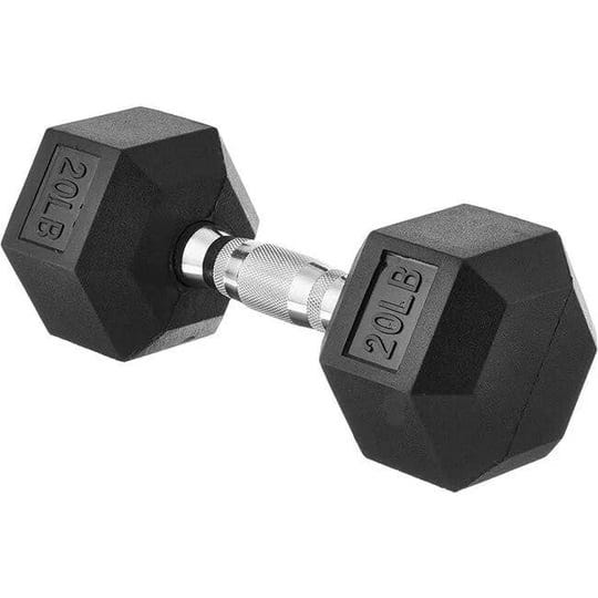 amazonbasics-rubber-encased-hex-dumbbell-20-pounds-1