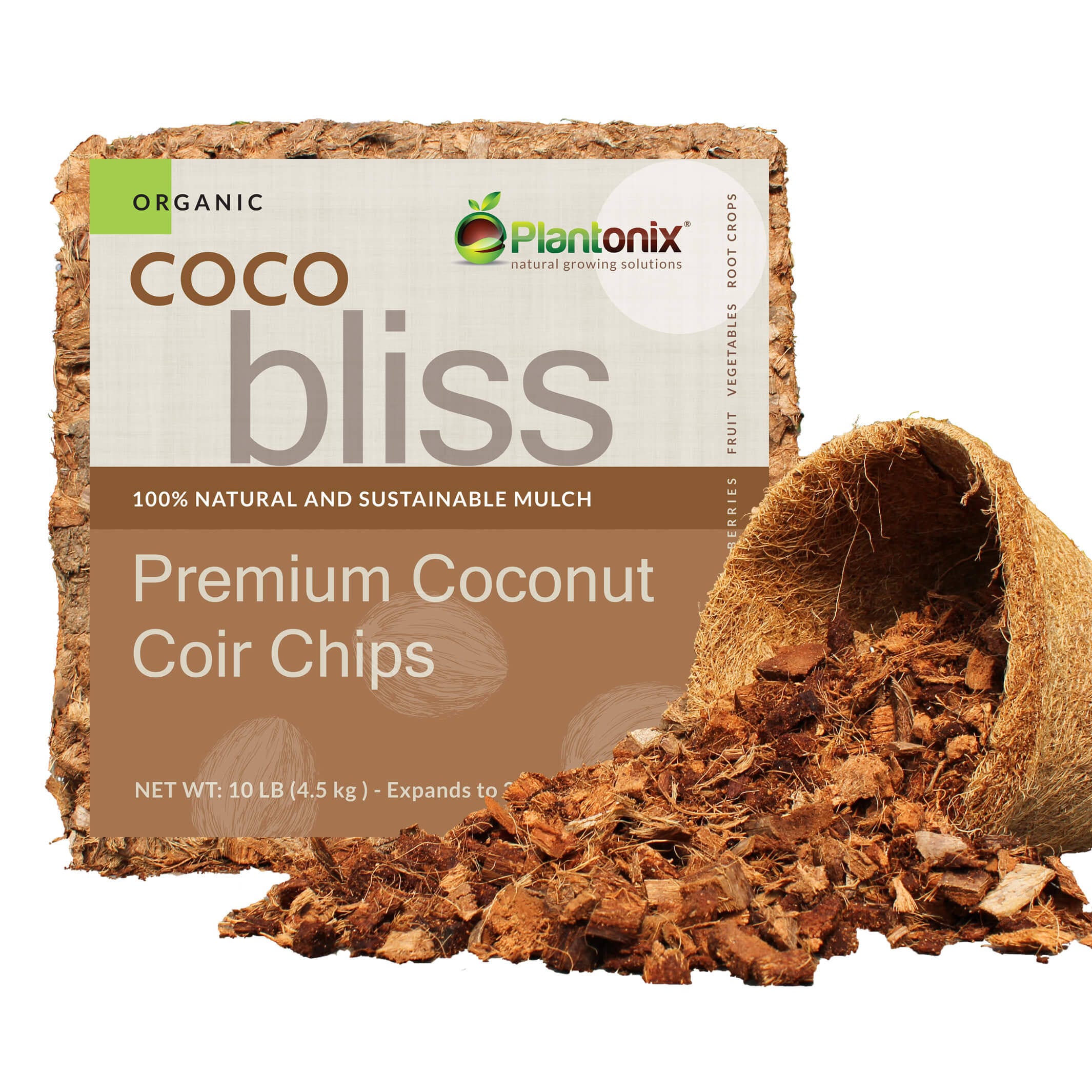 Coconut Coir Chips: High-Quality Natural Mulch for Soil Enhancement | Image
