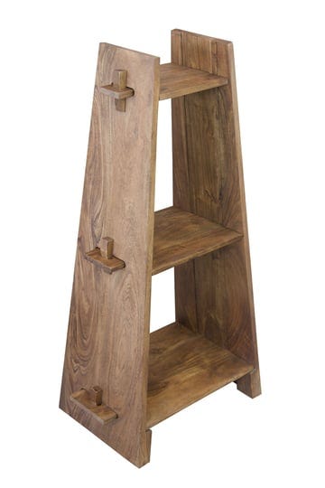 solid-acacia-wood-3-tier-a-frame-bookcase-washed-walnut-1