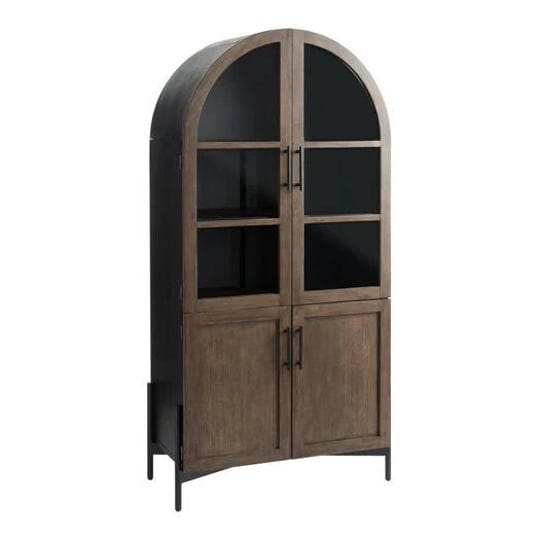 amira-vintage-walnut-and-charcoal-black-arch-display-cabinet-by-world-market-1