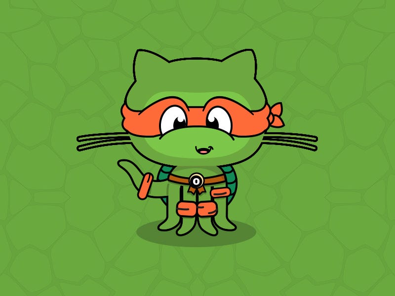 Octocat Ninja Turtle by Danilo Quilaton on Dribbble