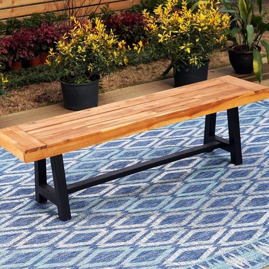 sophia-william-acacia-wood-bench-1-pack-outdoor-oil-fininshed-backless-slim-wooden-bench-for-patio-p-1