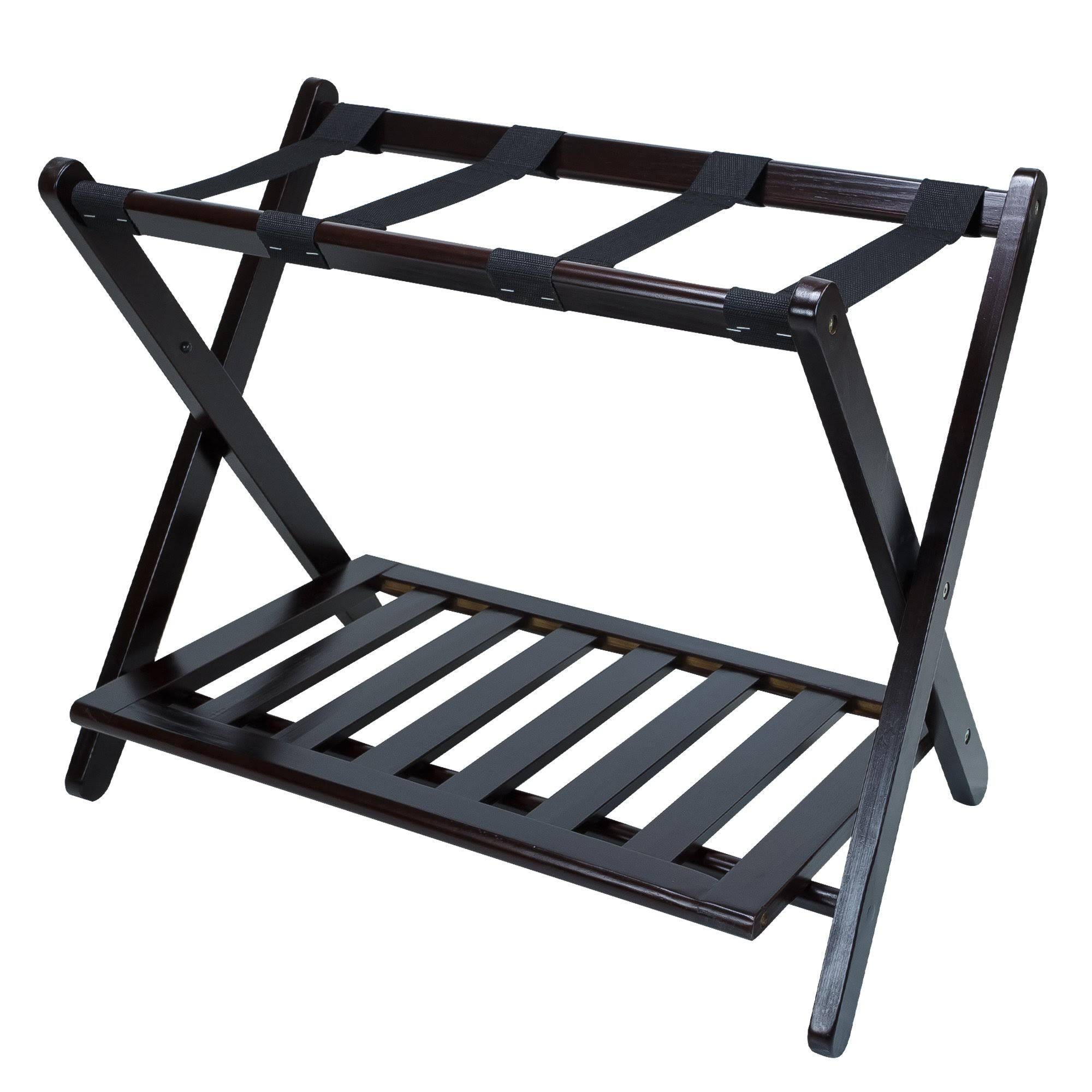 Casual Home Espresso Luggage Rack | Image