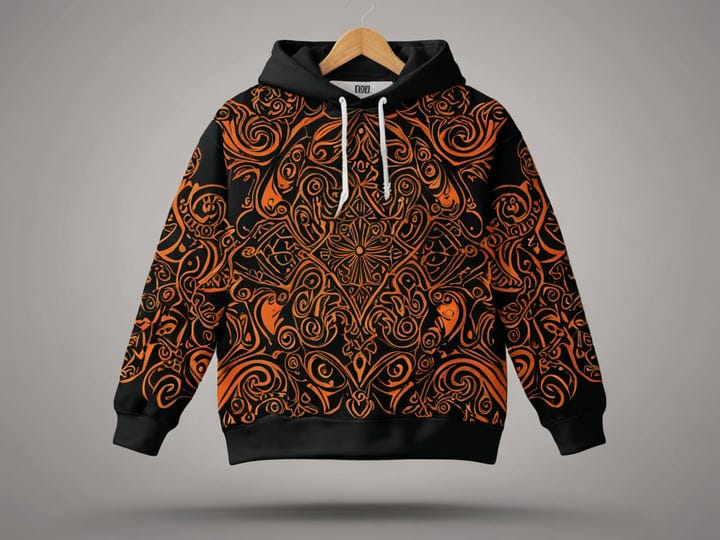 Black-And-Orange-Graphic-Hoodie-5