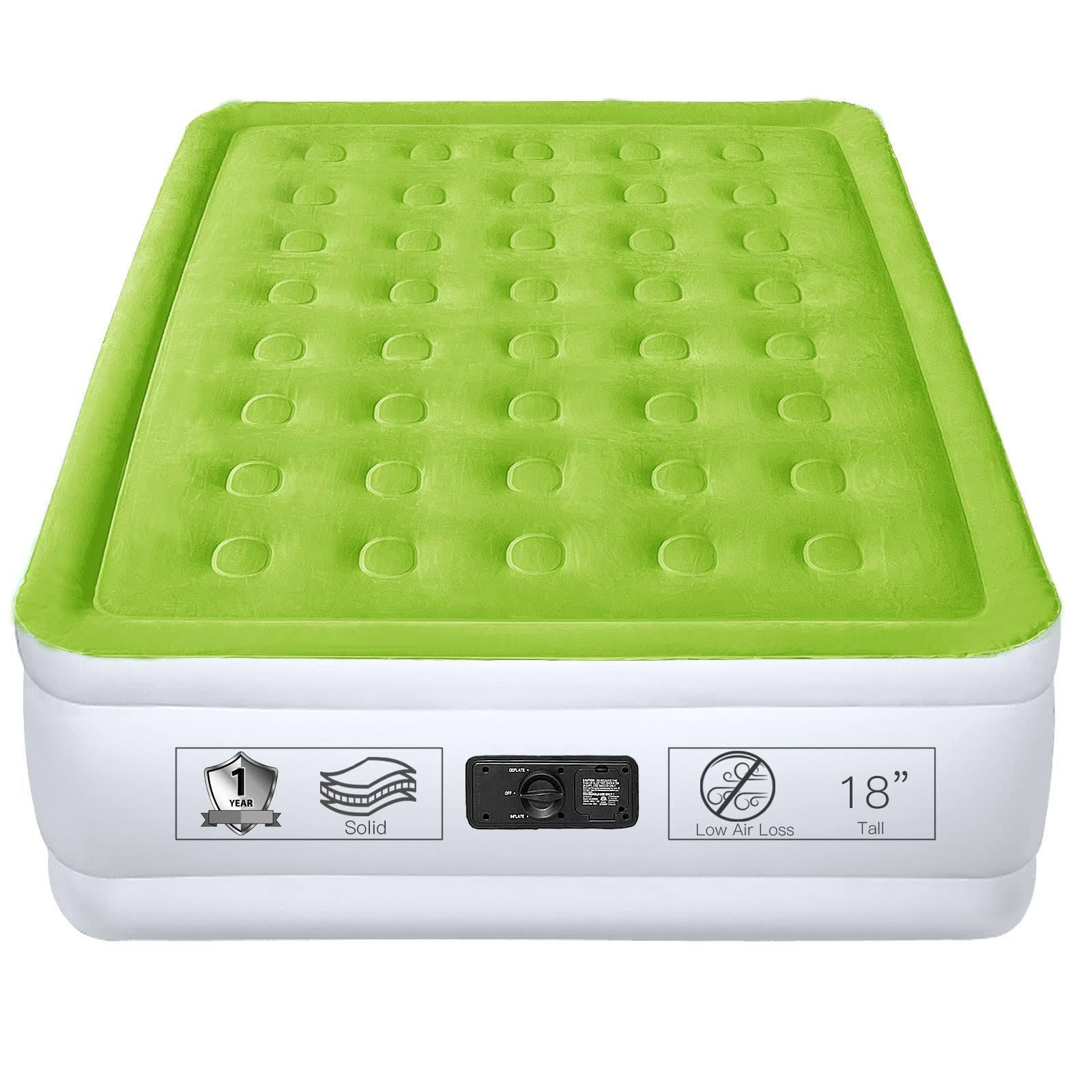 YENING Queen Size Inflatable Air Mattress with Built-In Pump | Image