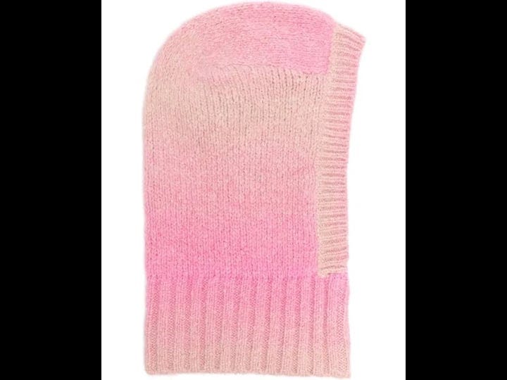 maje-gradient-effect-ribbed-knit-balaclava-pink-1