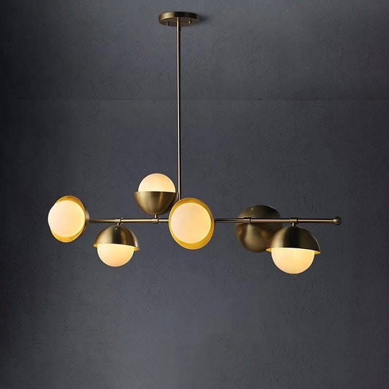 Nordic-inspired Copper Chandelier with 6 Lights | Image