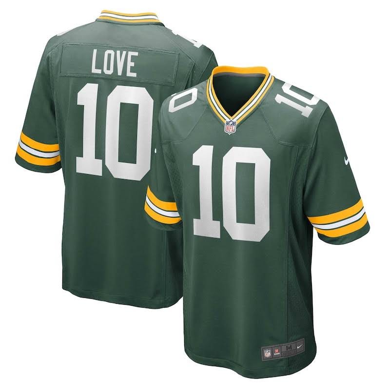 Jordan Love Green Bay Packers Game Jersey | Image