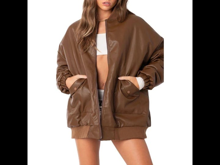 edikted-oversize-faux-leather-bomber-in-brown-1