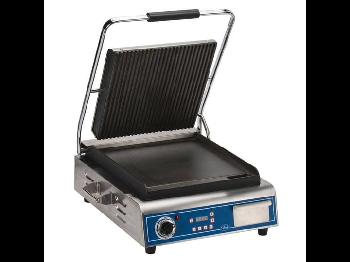 globe-gpgs14d-commercial-panini-press-w-cast-iron-grooved-top-smooth-bottom-plates-120v-1