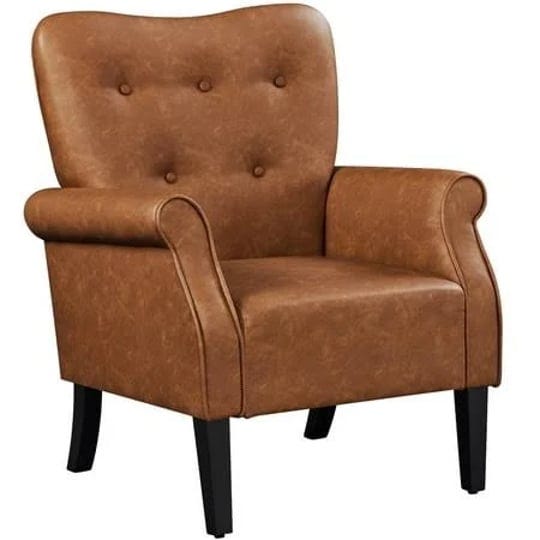 topeakmart-modern-faux-leather-accent-chair-with-tufted-high-back-for-living-room-retro-brown-size-2-1