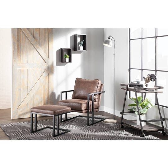 lumisource-roman-black-espresso-lounge-chair-and-ottoman-1