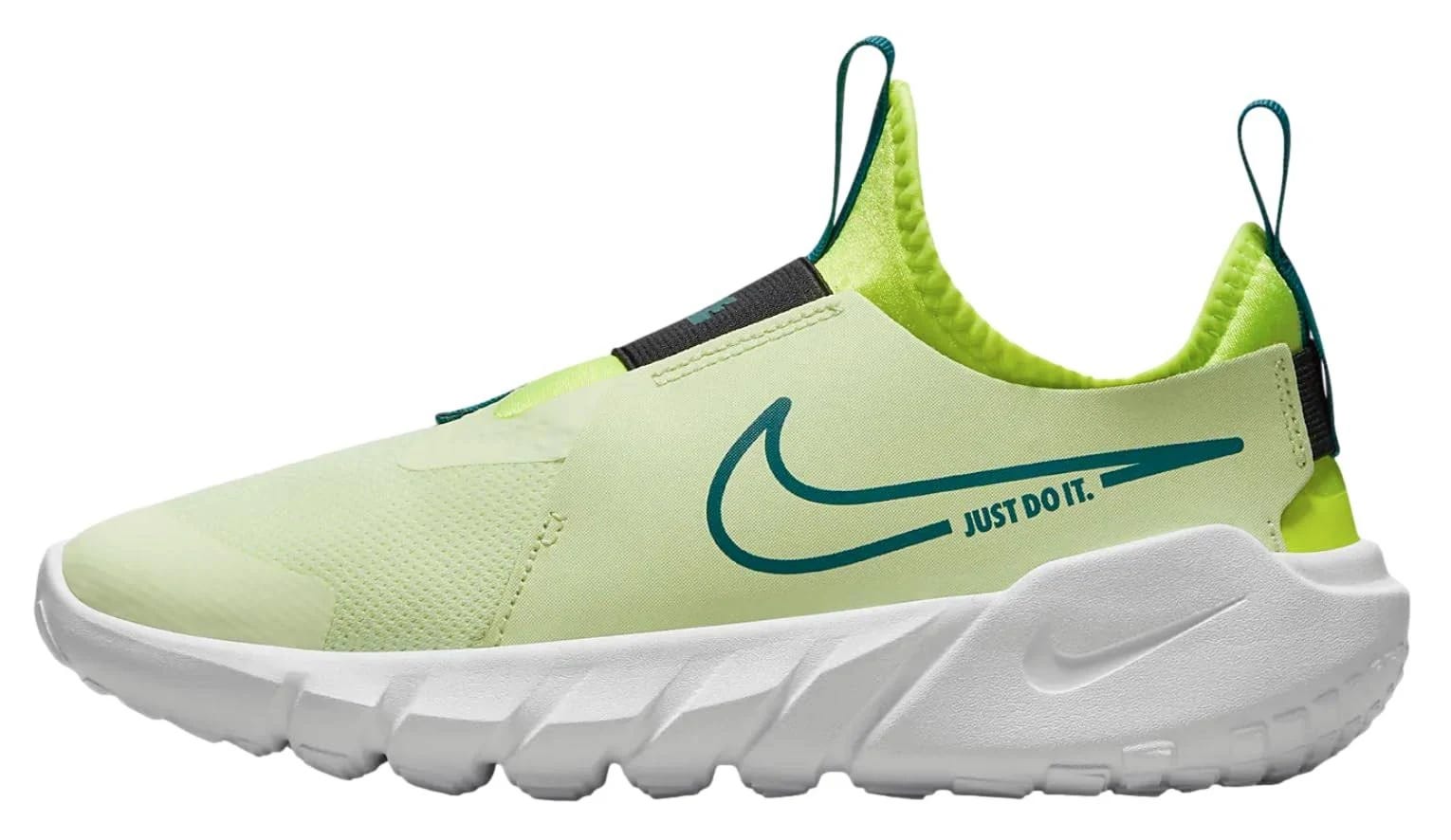 Youth Nike Flex Runner 2 Sneakers in Bright Spruce/Volt Color | Image