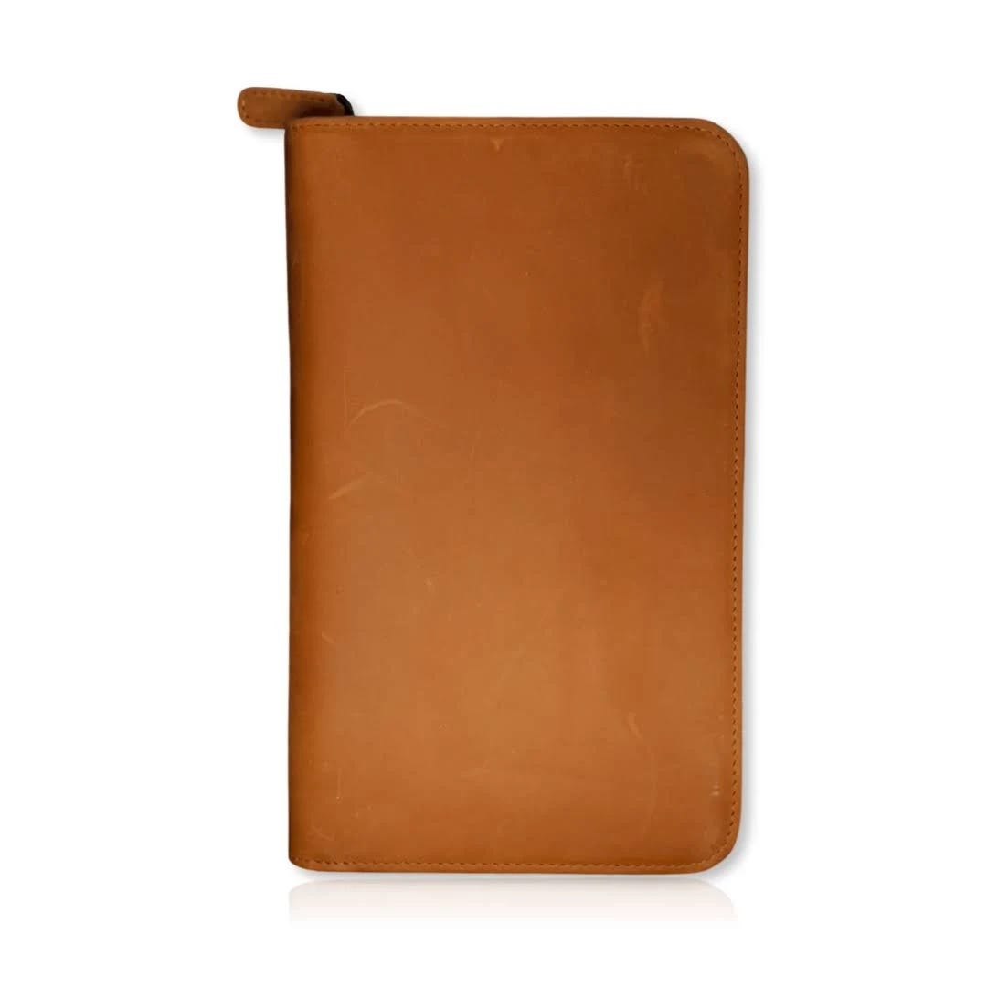 Leather Family Travel Document Holder with RFID Protection | Image