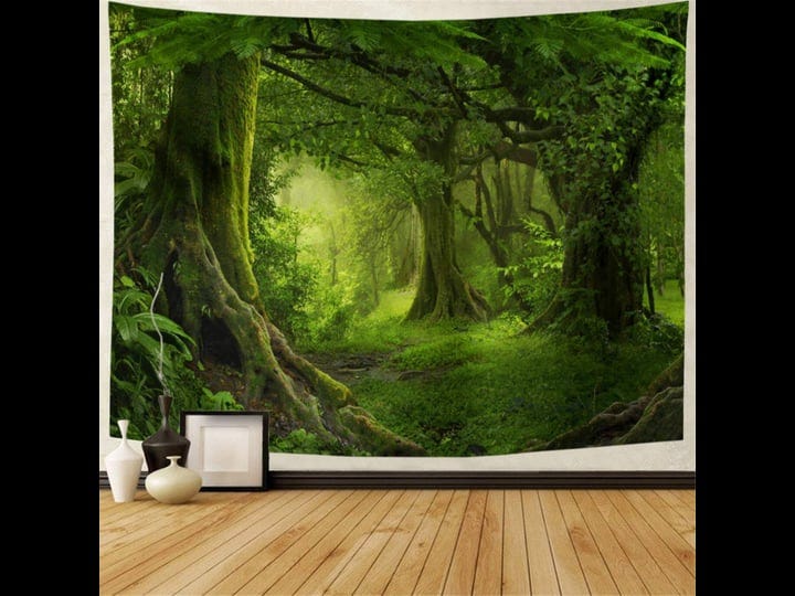 lahasbja-virgin-forest-tapestry-green-tree-in-misty-forest-tapestry-wall-hanging-nature-scenery-wall-1