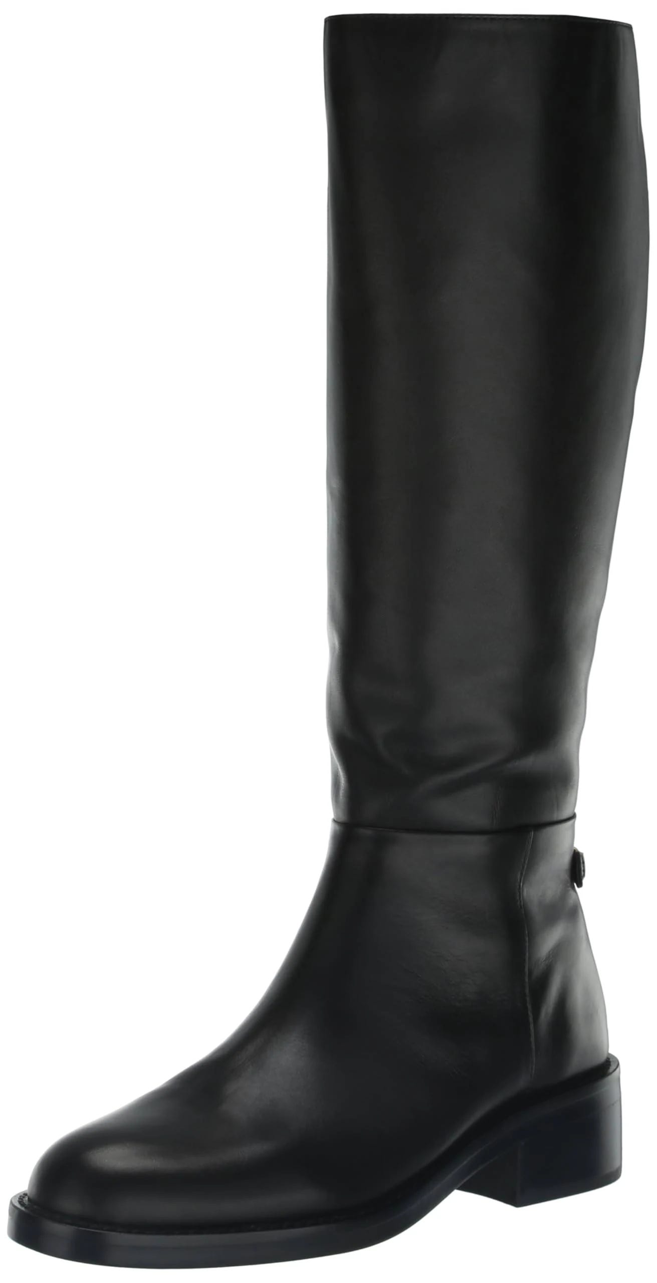 Comfortable Black Leather Knee High Boots | Image