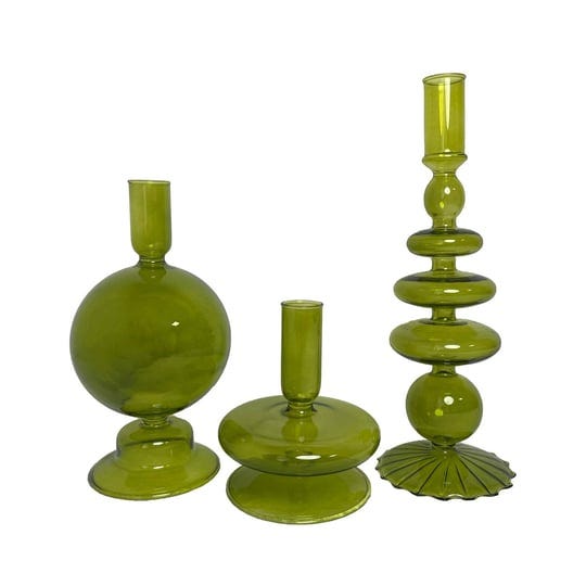 candlestick-holders-glass-candle-holders-for-table-centerpiece-taper-candle-stand-modern-style-green-1