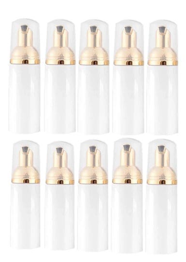 ipien-10-pcs-1-7oz-foam-bottle-with-gold-pump-empty-travel-foaming-dispensers-for-soapshampoo-1