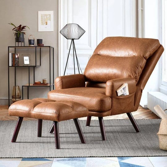magic-light-brown-suede-fabric-recliner-accent-chair-and-ottoman-set-with-side-bags-1