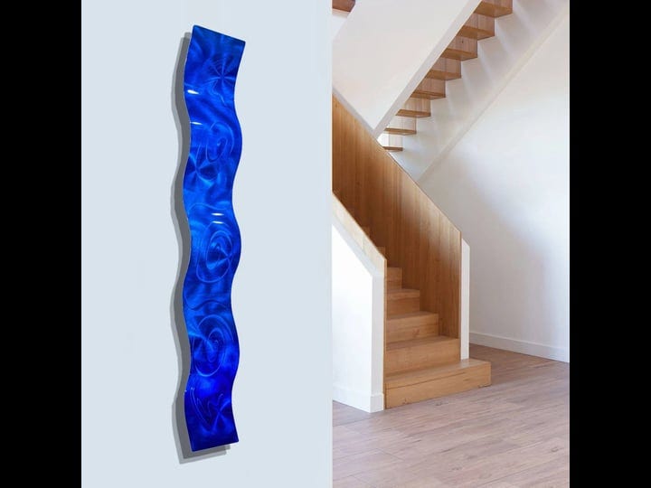 blue-3d-abstract-metal-wall-art-sculpture-wave-modern-home-dcor-by-jon-allen-1