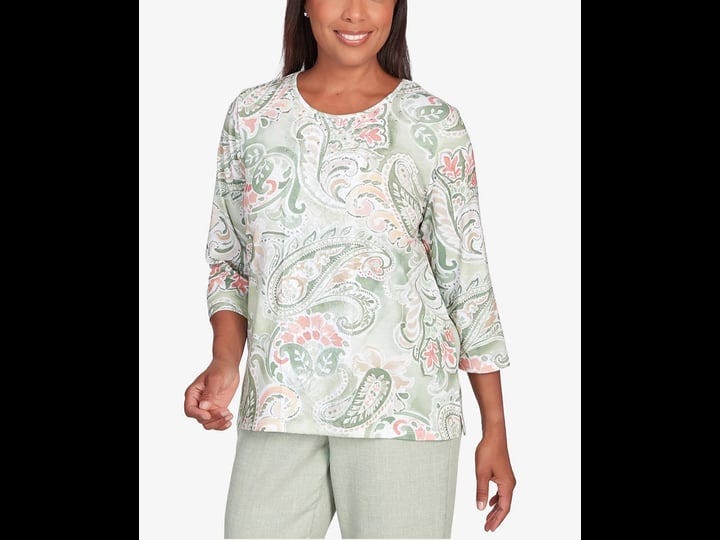 alfred-dunner-womens-english-garden-paisley-lace-paneled-crew-neck-top-sage-size-xl-1