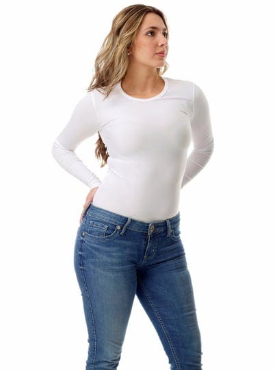 underworks-womens-microfiber-compression-crew-neck-top-long-sleeve-womens-size-medium-white-1