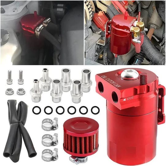 oil-catch-can-kit-reservoir-baffled-tank-with-breather-filter-aluminum-red-1