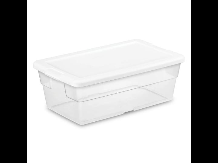 sterilite-6-quart-stacking-closet-storage-tote-container-clear-1