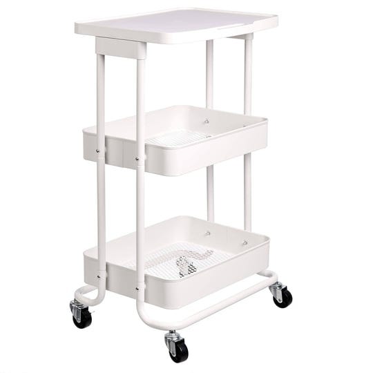 amazon-basics-2-tier-metal-kitchen-utility-cart-with-shelf-white-1