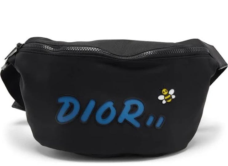 dior-x-kaws-belt-bag-blue-logo-nylon-black-1