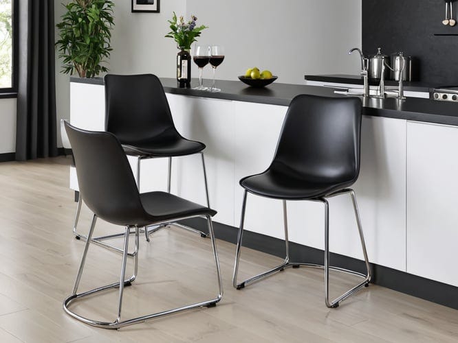 Black-Chrome-Kitchen-Dining-Chairs-1