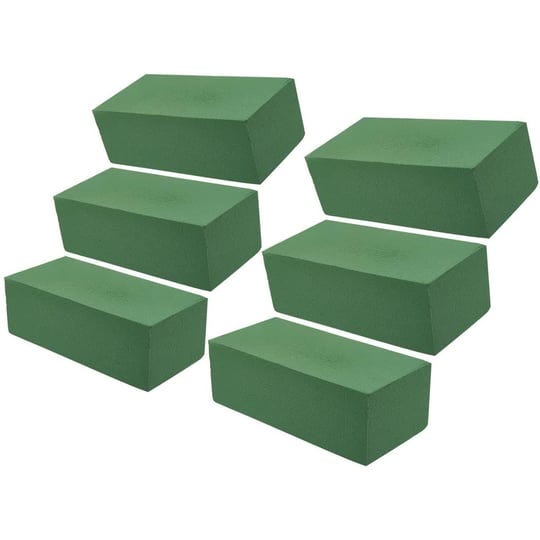 juvale-6-pack-green-wet-floral-foam-block-brick-for-flower-arrangement-supplies-9-x-4-x-3-inch-1