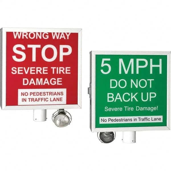 Tapco Emergency Warning Signs - Wrong Way Stop / 5mph | Image