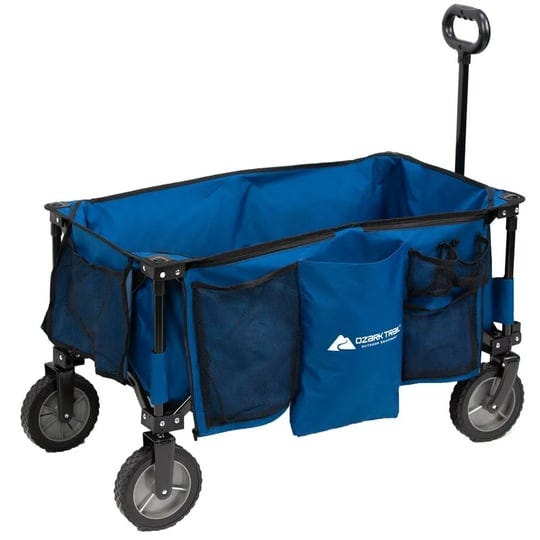 ozark-trail-quad-folding-wagon-with-telescoping-handle-blue-1