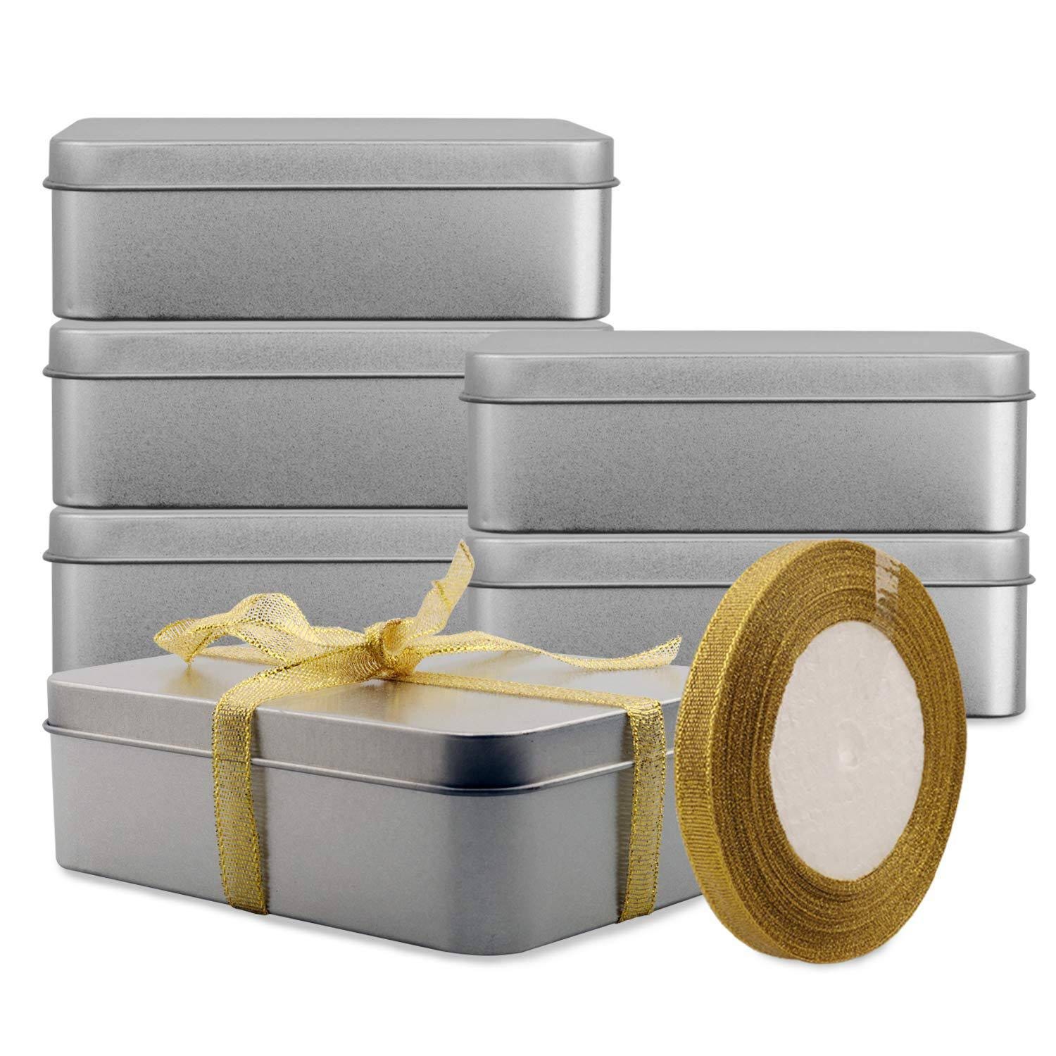 Stainless Steel Cookie Tin Box Set for Gifts, Storage & Crafts | Image