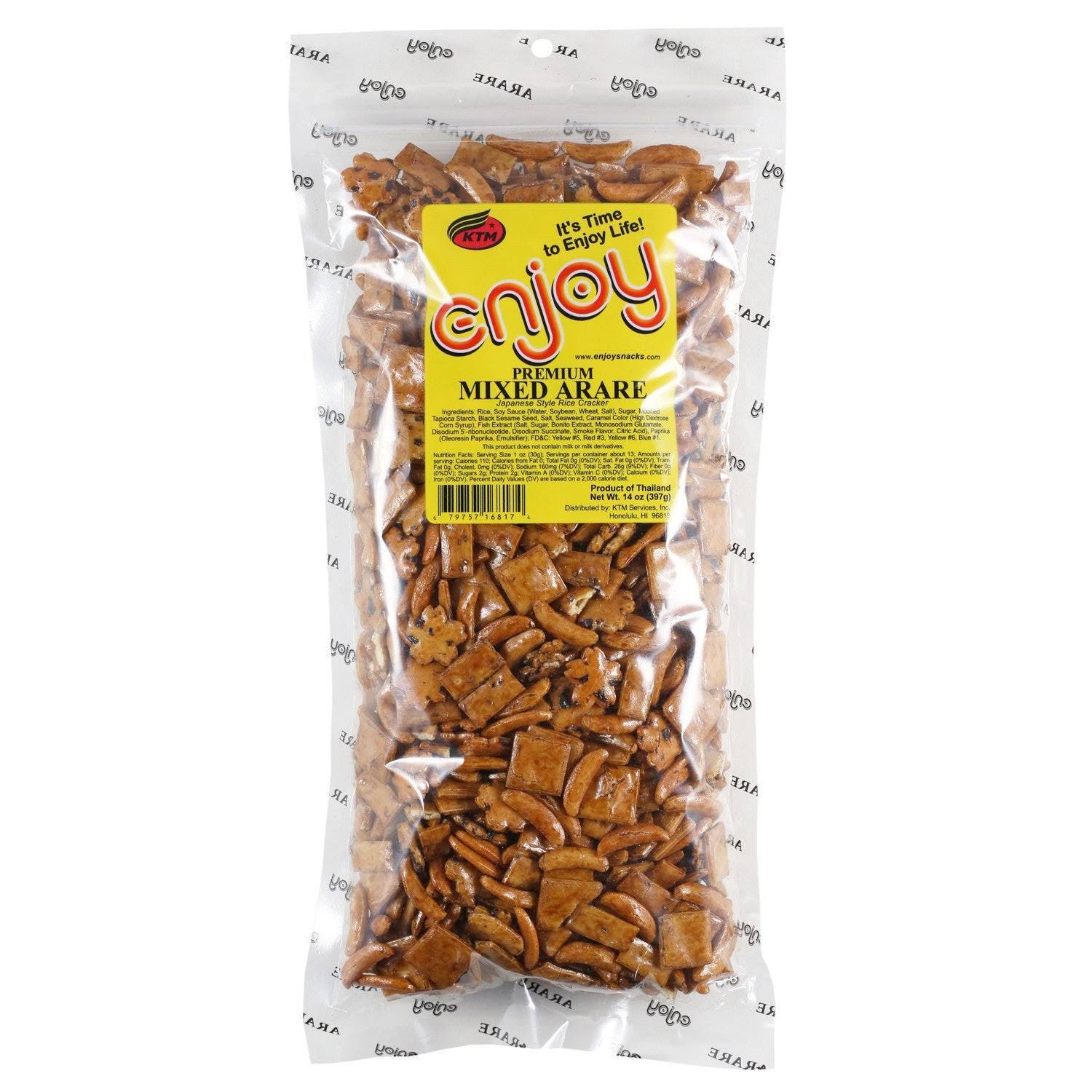 Premium Mix Arare Rice Crackers: Assorted Shapes and Flavors | Image